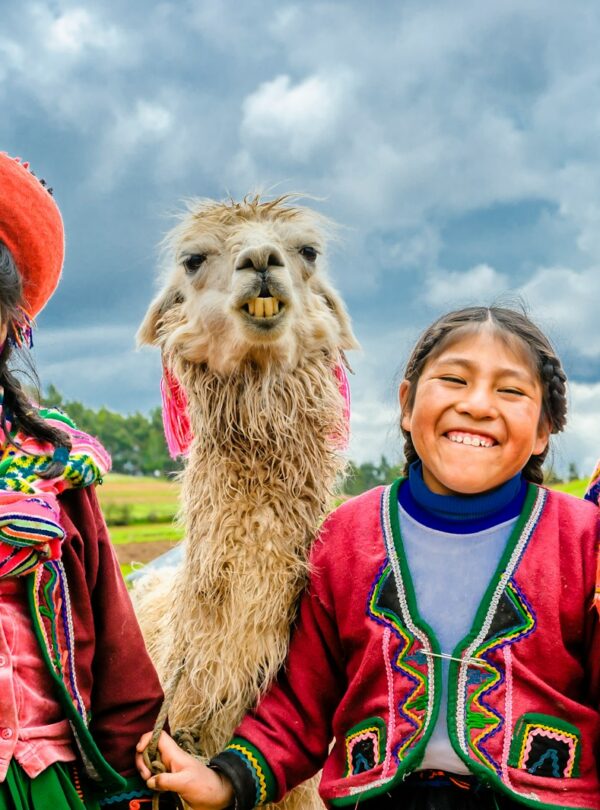 a group of people standing next to each other