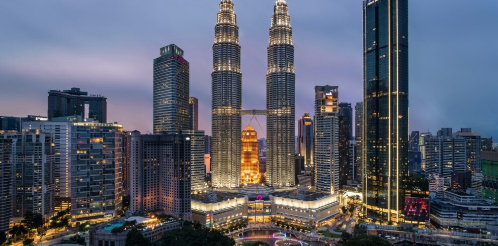 high rise building during night time